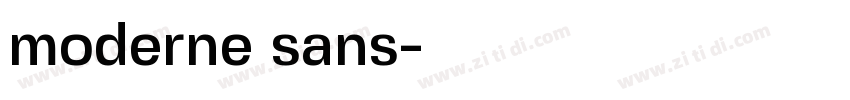 moderne sans字体转换